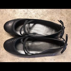 SW Bolshoi ballet flat in black Nappa leather